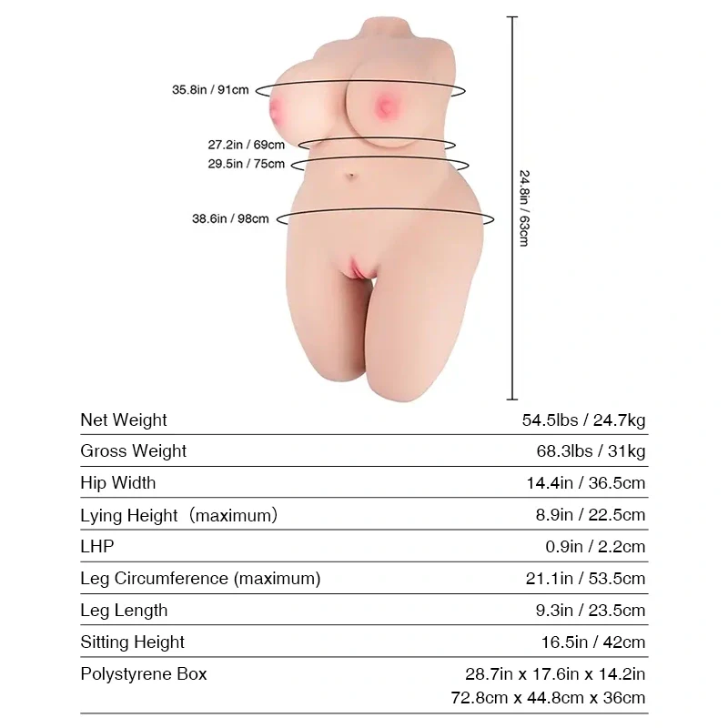 Tantaly Freya: 54.5LB TPE BBW Sex Doll with Thick Curves - Image 9